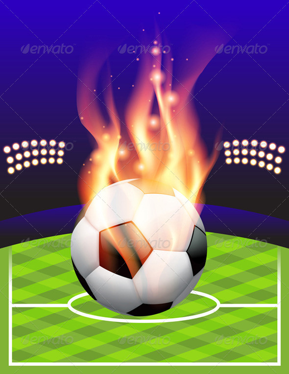 Fire soccer field