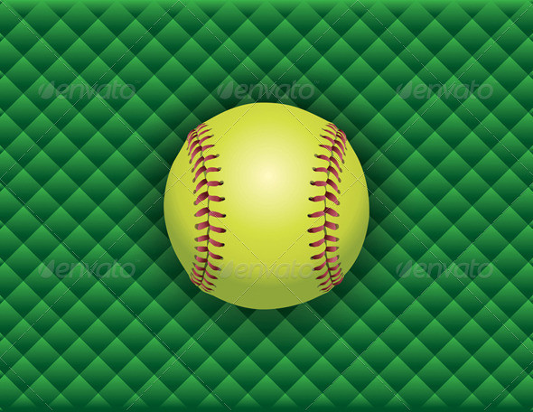 Softball checkeredbg