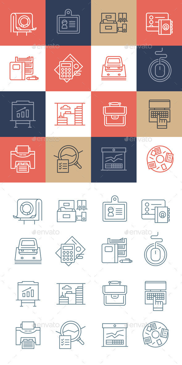 Office life icons 590