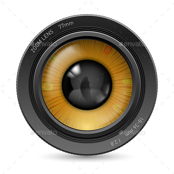 Eye lens2 z focus white icon 06 590