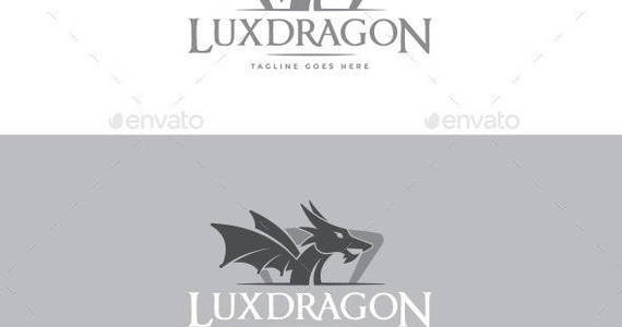 Box luxdragon logo template
