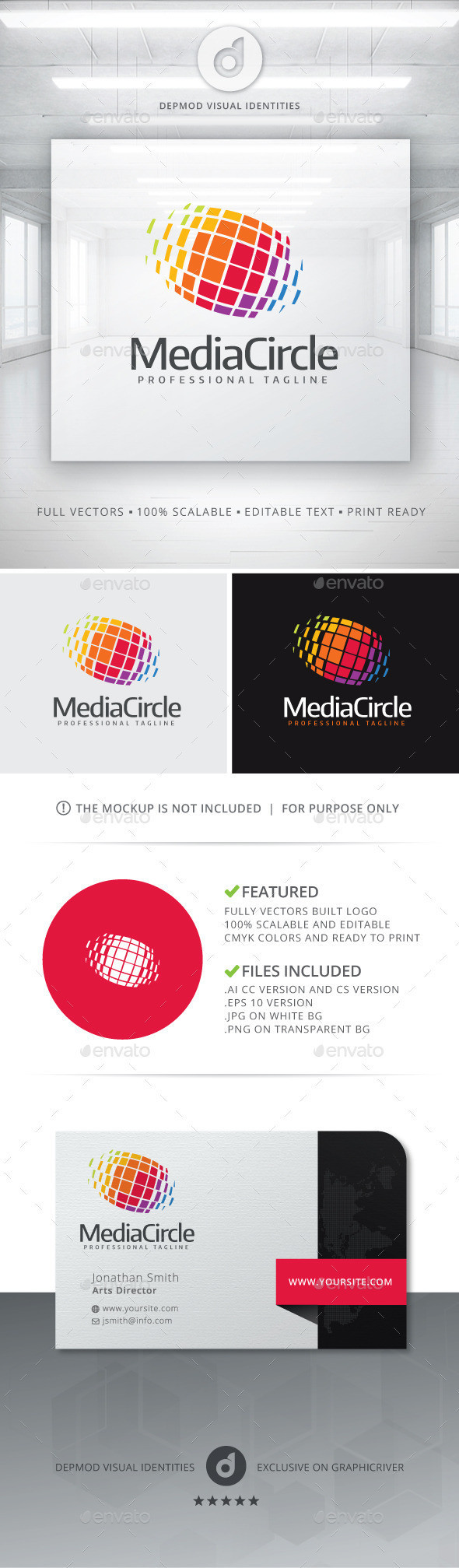 Media circle logo