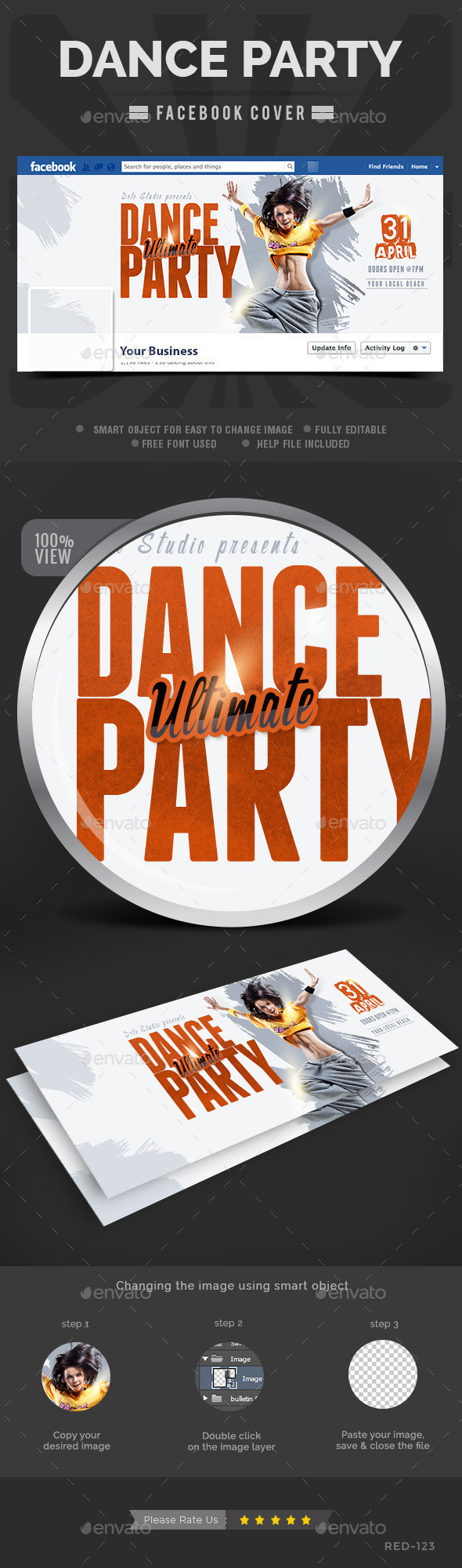 Red 123 dance 20party 20facebook 20cover preview