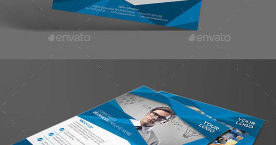 Box abstract creative flyer preview