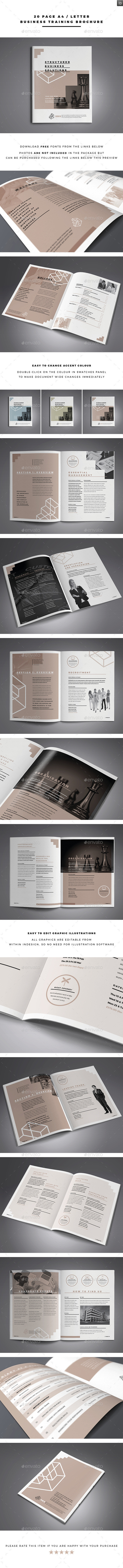 Preview business training brochure