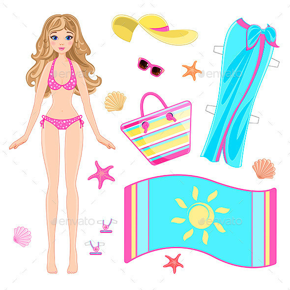 Paper 20doll 20in 20beach 20clothes