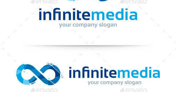 Box infinite media logo template