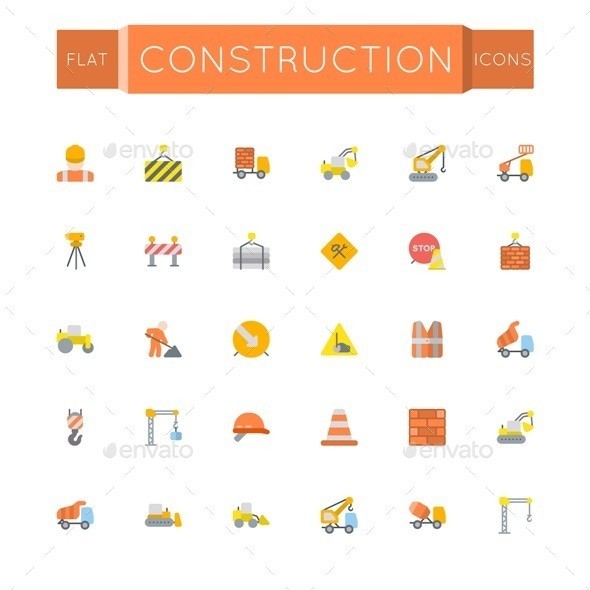 Vector 20flat 20construction 20icons