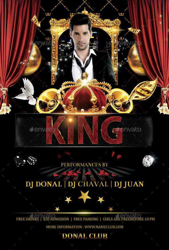 King flyer template