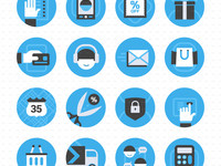 Thumb 211 e commerce and online shopping icons set