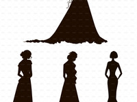 Thumb brides silhouettes