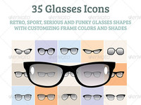 Thumb 35 glasses icons set 6