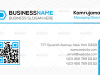 Thumb corporate business card back side