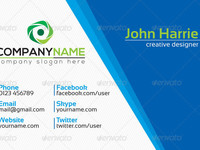 Thumb business card back side