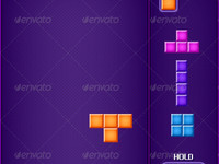 Thumb block sprite game purple