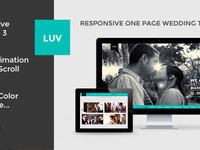 Thumb luv one page html wedding template