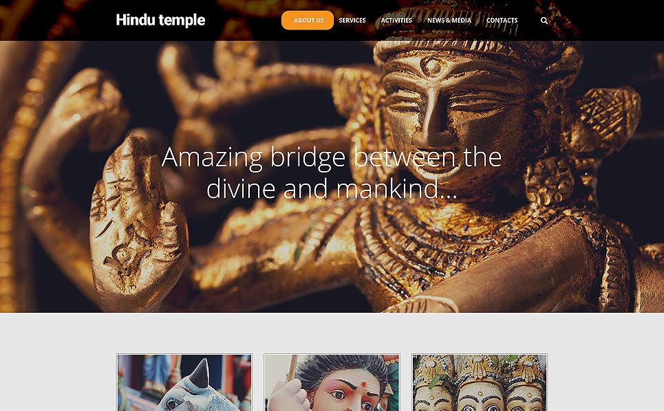 Hindu Temple Website Template Themestack Net