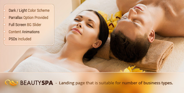 01 spa landing page preview.  large preview