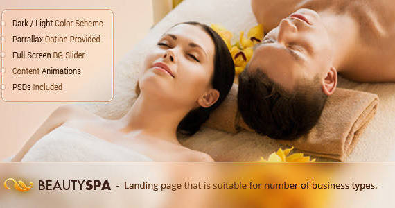 Box 01 spa landing page preview.  large preview