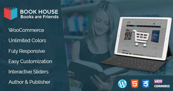 Box wp bookhouse theme preview.  large preview