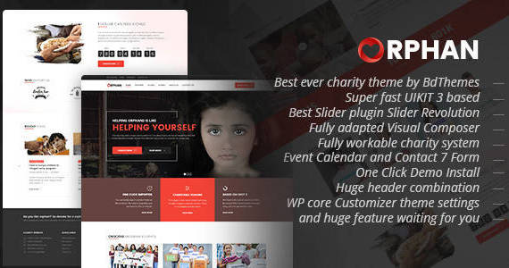 Box orphan charity wordpress theme.  large preview