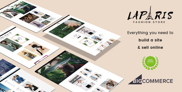 01 laparis simple creative bigcommerce theme.  large preview
