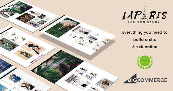 Box 01 laparis simple creative bigcommerce theme.  large preview