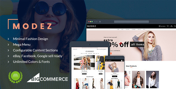 01 modez simple fashion bigcommerce theme preview.  large preview