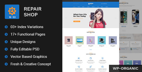 00 repairshop psd template preview.  large preview
