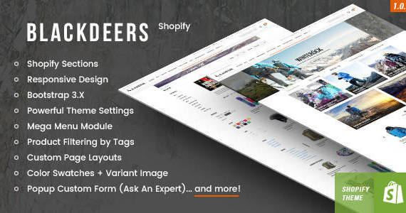 Box blackdeers responsive shopify template preview.  large preview