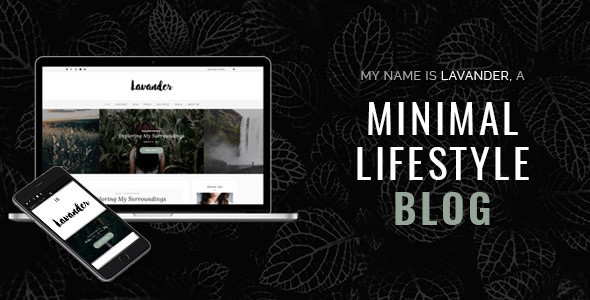 Lavander lifestyle wordpress blog theme.  large preview
