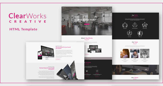 Box clearworks 20html 20template 20preview.  large preview