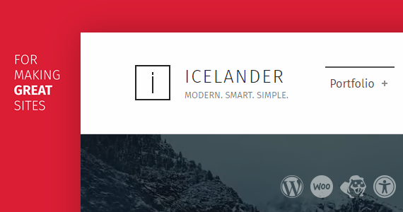 Box icelander wordpress theme preview.  large preview