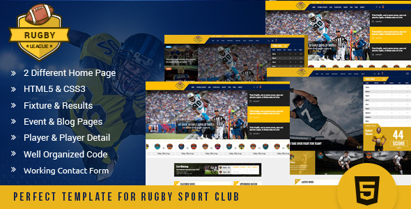 Rugby theme preview.  large preview