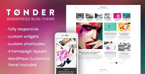 Tonder wordpress theme tf cover preview.  large preview