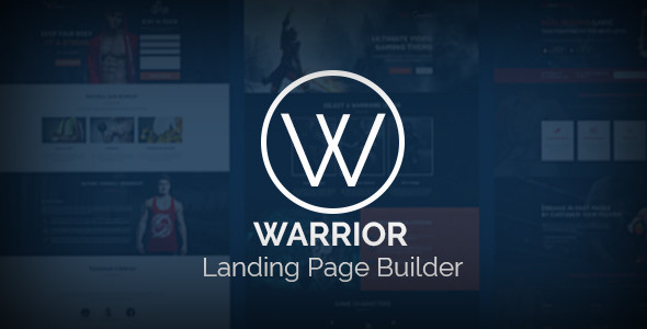 Warrior landing page builder.  large preview