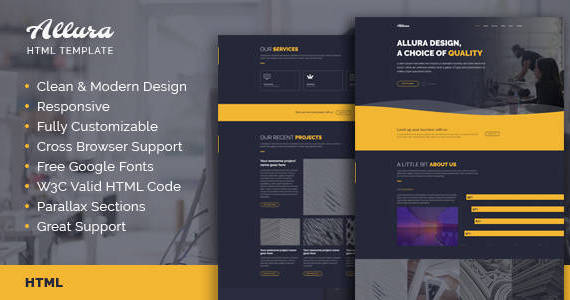 Box allura 20html 20template 20preview.  large preview
