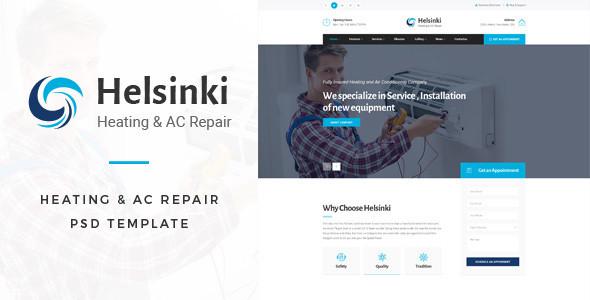 00 helsinki heating and ac repair psd preview.  large preview