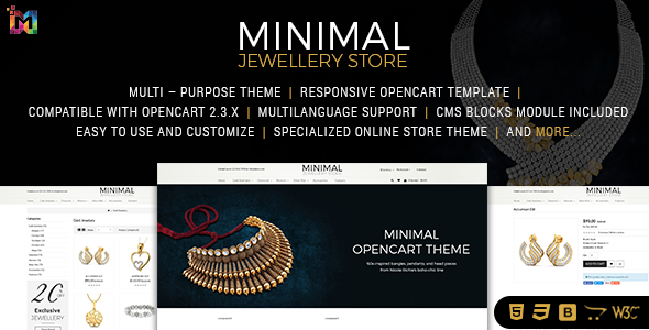 Minimal store features screen shots.  large preview