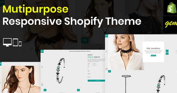 Box gem multipurpose responsive shopify theme.  large preview