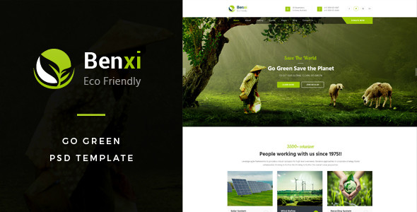 00 benxi go green psd preview.  large preview