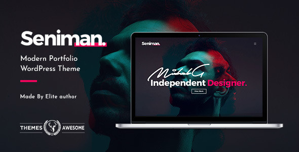 Seniman feature themeforest.  large preview