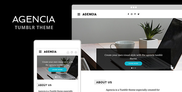 Agencia tumblr theme preview.  large preview