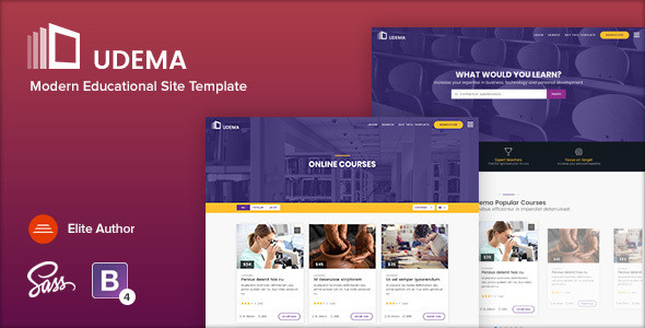 01 udema modern educational template.  large preview