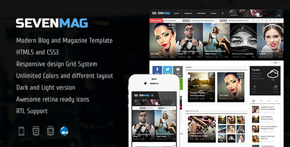 Preview sevenmag drupal.  large preview
