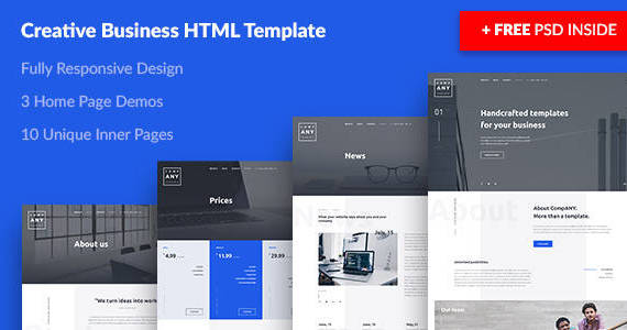 Box html template preview.  large preview