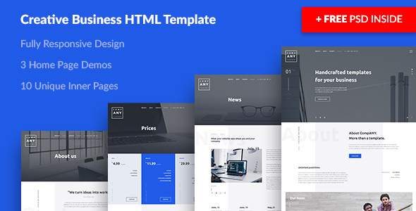 Html template preview.  large preview
