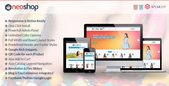 Neoshop themeforest.  large preview