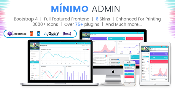 Minimo admin features screen shots.  large preview