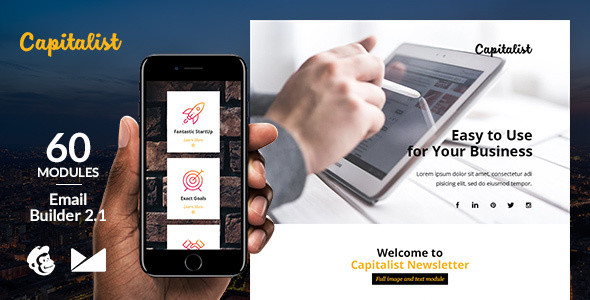 Preview 20capitalist 20email template.  large preview